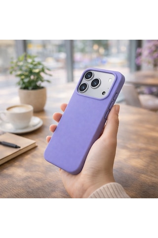Apple Uyumlu iPhone 17 Pro Max Kılıf Renkli Lansman İçi Kadife Yumuşak Kamera Yükseltili Silikon Açık Mavi