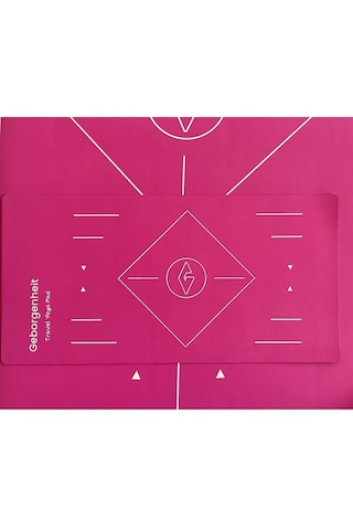 Geborgenheit Travel Serisi Kauçuk Poliüretan Pilates Yoga Matı Fuşya