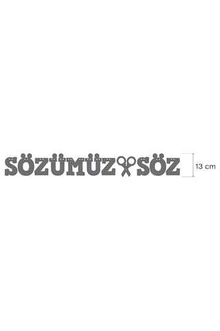 Turuncu Sözümüz Söz Yazılı Banner, Özel Gün Partisi , Simli Eva Banner Tüm Yaşlar