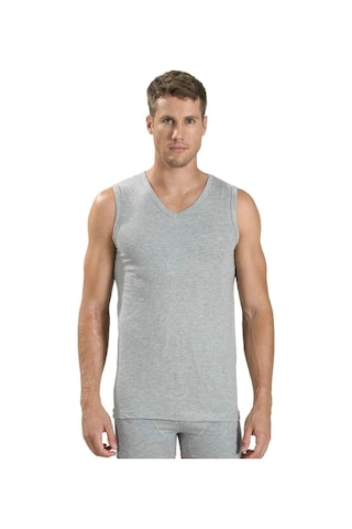 Jiber 115 Erkek Sıfır Kol V Yaka Atlet Tekli 001