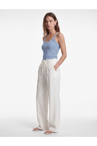 Koton Slim Fit U Yaka Askılı Çizgili Atlet Mavi Çizgili 6sak10038pk