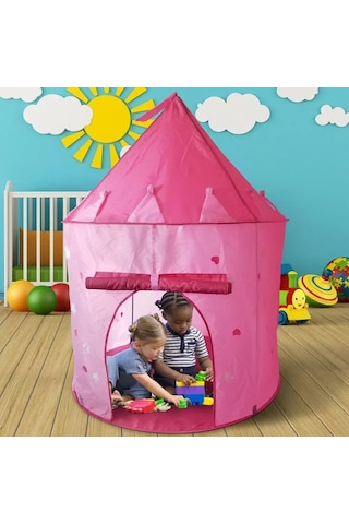 Çocuklar Için Kapalı Çadır Pembe Kumaş Bebek Oyun Evi Kız Çocuk O