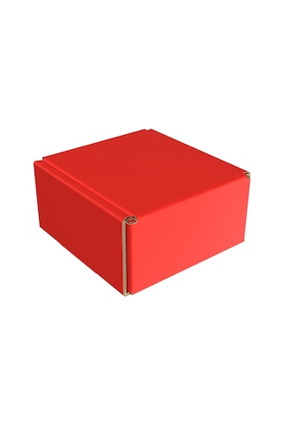 8x8x4 - 100 Adet Kırmızı Hediye Karton Kilitli Kutusu