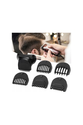 Mufunye Braun Seri 3 Uyumlu Tıraş Makinesi Bileşeni Seti - 5 Adet Rehber Tarak 1/2/3/5/7mm + 1 Adet Tıraş Başlığı - Keskin Bıçaklı, Hassas Kesim - Yedek Parça Zr-7976