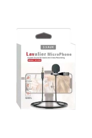 3.5 Mm Stereo Yaka Mikrofonu Canlı Yayın Telefon Mikrofon