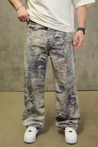Blue Baggy Jeans Pantolon Mavi