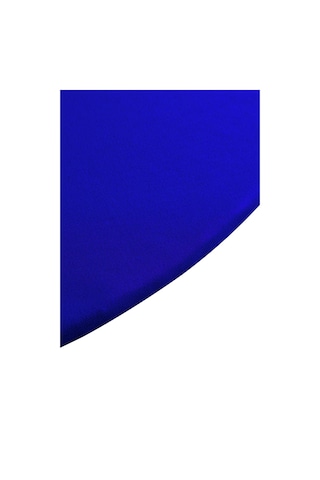 Hedef Okey Yuvarlak Büzgülü Kaydırmaz Çuha Masa Örtüsü (MAVİ)