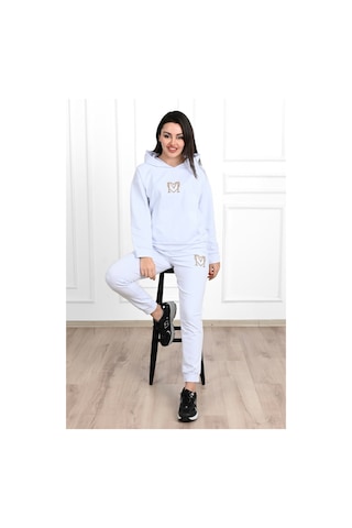 Kadın Baskılı Cepli Uzun Kollu Eşofman Takımı 3679-23 001