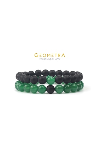 Geometra Concept Yeşil Akik Oniks Ruheşi Doğaltaş Bileklik Çok Renkli Geometra Concept Yeşil Akik Oniks Ruheşi Doğaltaş Bileklik Çok Renkli