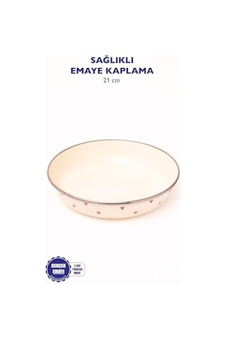 Cupid Emaye Bowl Tabağı - Bowl Kase - Salata Kasesi - Sunum Kasesi Çok renkli