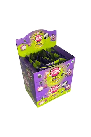 Jox Minies Ahududu Aromalı Ekşi Şekerleme 10 Gr 24 Adet