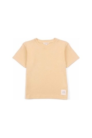 Little Gusto Bambu Oversize Çocuk Tişört Sarı