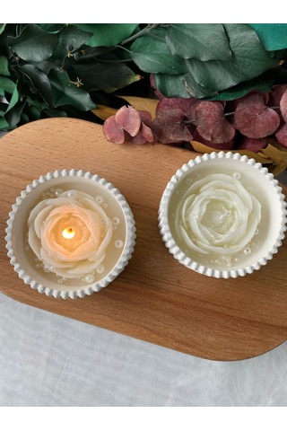 Bernami Mum Pinterest 2'li Dekoratif Mumluk Beton Kase Mum Diğer