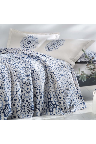 Yataş Bedding Sancia Çift Kişilik Pike Takımı - Mavi