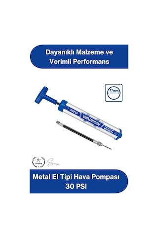 Elpompası Metal El Tipi Hava Pompası 30 Psı Mini Bisiklet Lastik Top Şişirme Pompası Alüminyum Gövd