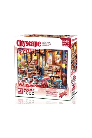 Ks Games 1000 Parça Kahve Dükkanı Puzzle - Serhat Filiz