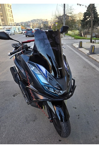 Motocam Honda Pcx Ön Cam 2021-2024 Model 47cm Siyah Renkli 4mm Sportif