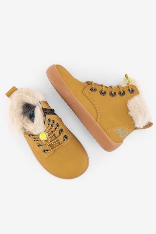 Hopfrög Furry Boots Sarı Nubuk Barefoot Çocuk Botu Sarı