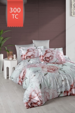 Varol Royal Saten 300tc Nevresim Takımı Çift Nevresimli Family Size - Pamira Çok Renkli