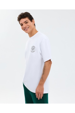 Skechers M Graphic Tee T-shirt Erkek Beyaz Tshirt S2610064-2325