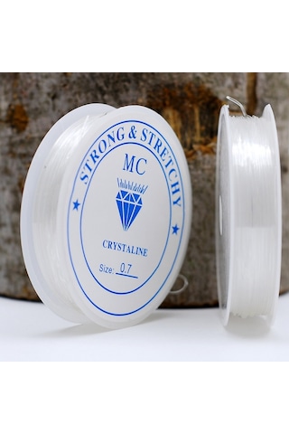 10 Adet. Misina. Şeffaf. 1 Mm. Esnek. Silikon Misine. El İşi Takı
