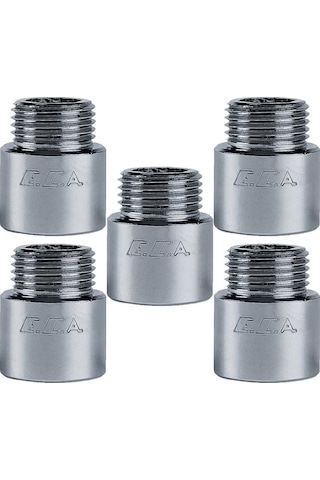 5 Adet Eca 1/2 2Cm Uzatma Krom (Musluk Uzatma) 102134015 Pirinç