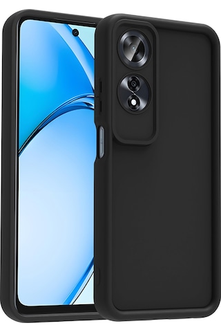 Oppo A60 Kılıf Kamera Korumalı Zore Ananas Kapak Siyah