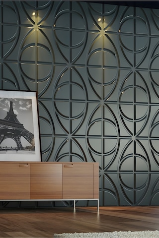 3 Boyutlu Boyanabilir Pvc Duvar Paneli Trend 50-50 Cm 4 Adet-1 Metrekare