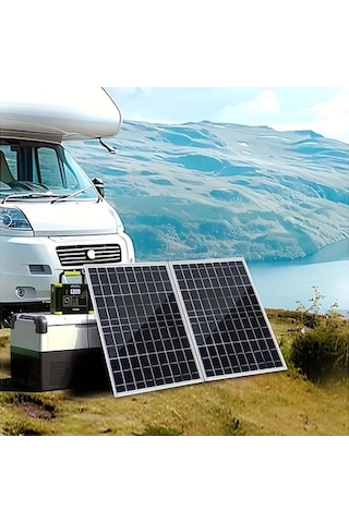 Trendooze Gaojunshop01 2x 100a Solar Panel Seti, Timsah Ağız Bağlantılı Karavan Kamp
