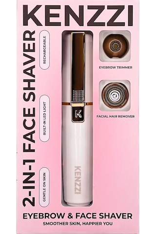 Kenzzi Şarjlı Led Işıklı Yüz Ve Kaş Şekillendirme Tıraş Makinesi