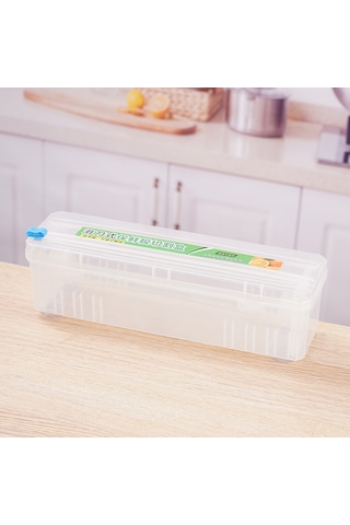 Gajeena Yeni Model Çift Yönlü Kayar Bıçaklı Mutfak Filmi Kesici, Ev Ve Ticari Kullanıma Uygun, Duvar Montajlı Süngerli Kutusu 35.5 11.5 11.5cm Diğer