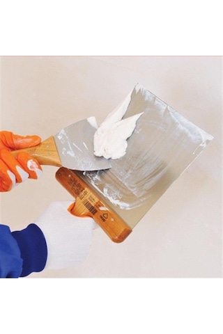 Dekor 056 Macun Küreği Ahşap Saplı Paslanmaz Çelik 18 Cm Mala