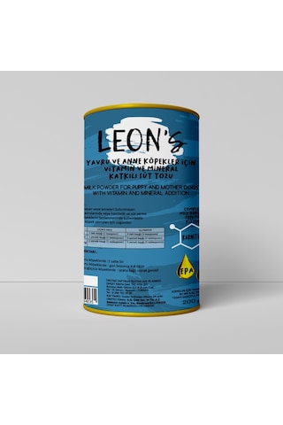 Leon's Anne ve Yavru Köpekler İçin Vitamin ve Mineral Katkılı Süt Tozu 200 G