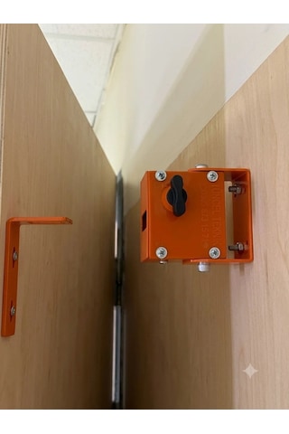 10 Adet Tuncel Teknik Okul Kapı Sabitleme Kilidi Mandallı Sistem