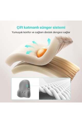 SKG Ts700 Derin Doku 4d Shiatsu Akıllı Bel Ve Sırt Masaj Yastığı Isı Terapisi & Termoterapi Gri
