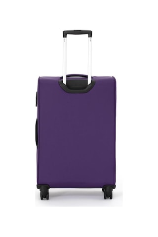 Pierre Cardin Ultra Light Hafif Lüx Kumaş Orta Ve Kabin 2'li Valiz Seti Ultra Light Hafif Kumaş Valiz Mor Pc4200 Mor