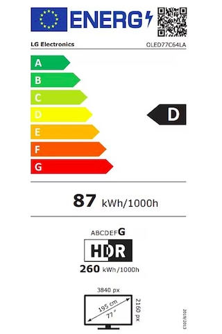 LG OLED77C64LA 4K Ultra HD 77" 195 Ekran Uydu Alıcılı WebOS Smart OLED Evo TV