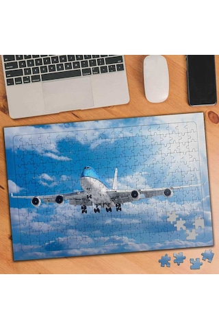 Mavi Gökyüzünde Süzülen Uçak 240 Parça Puzzle Yapboz-19706489 Mavi Gökyüzünde Süzülen Uçak 240 Parça Puzzle Yapboz-19706489