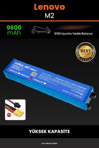 Lenovo M2 / 36v 9600mAh Elektrikli Scooter Bataryası