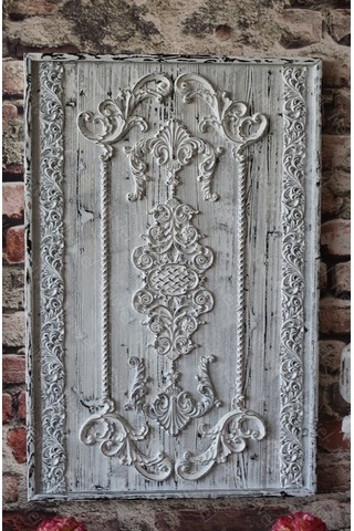 Neiwel Vintage Arfel Eskitme Beyaz Tablo