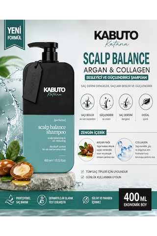 Scalp Balance Argan & Collagen Şampuan 400 Ml Güçlendirici Ve Besleyici Saç Bakımı Tüm Saç Tipleri