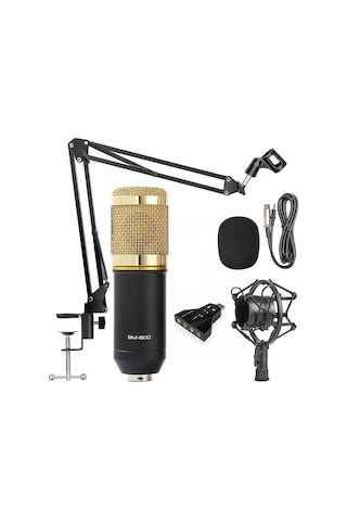 Bm800 Profesyonel Stüdyo Youtuber Kayıt Mikrofonu Stand