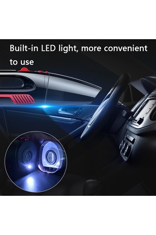 Cs1016 120w Akülü Kuru Islak Araba Işıklı El Tipi Elektrikli Süpürge Siyah