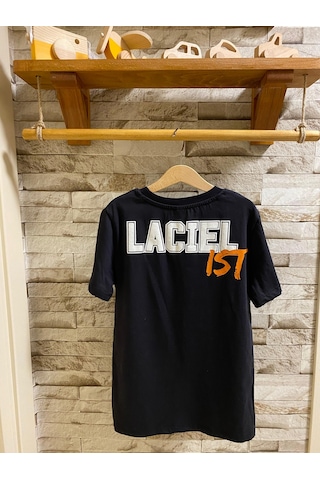 Laciel Paris İstanbul Baskılı Çocuk Tişört SIYAH