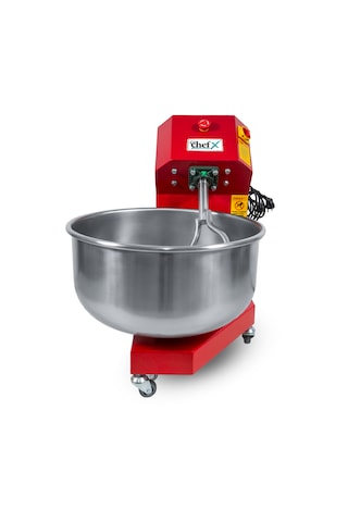 Chefx Hamur Yoğurma Makinesi - 25 Kg Un İle 35 Kg Hamur Kırmızı
