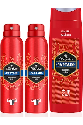 Old Spice Duş Jeli 400 ML + Sprey Deodorant 2 x 150 ML