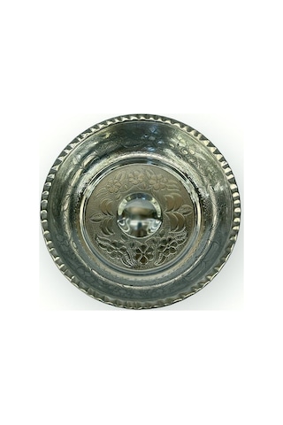 Çirtikli Metal Hamam Tası Gümüş