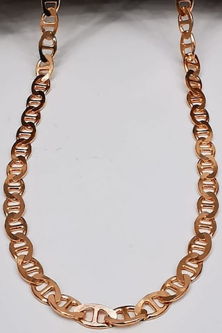 Omar Silver Unisex Barlı Rose Gümüş Kolye Zincir 3,40 Mm