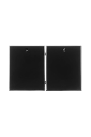 Frames Antik Pewter 8 X 10 Hinged Double Picture Frame Boncuk Border Tasarım