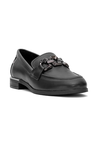 Venüs 2455212 Kadın Tokalı Loafer Ayakkabı Siyah
